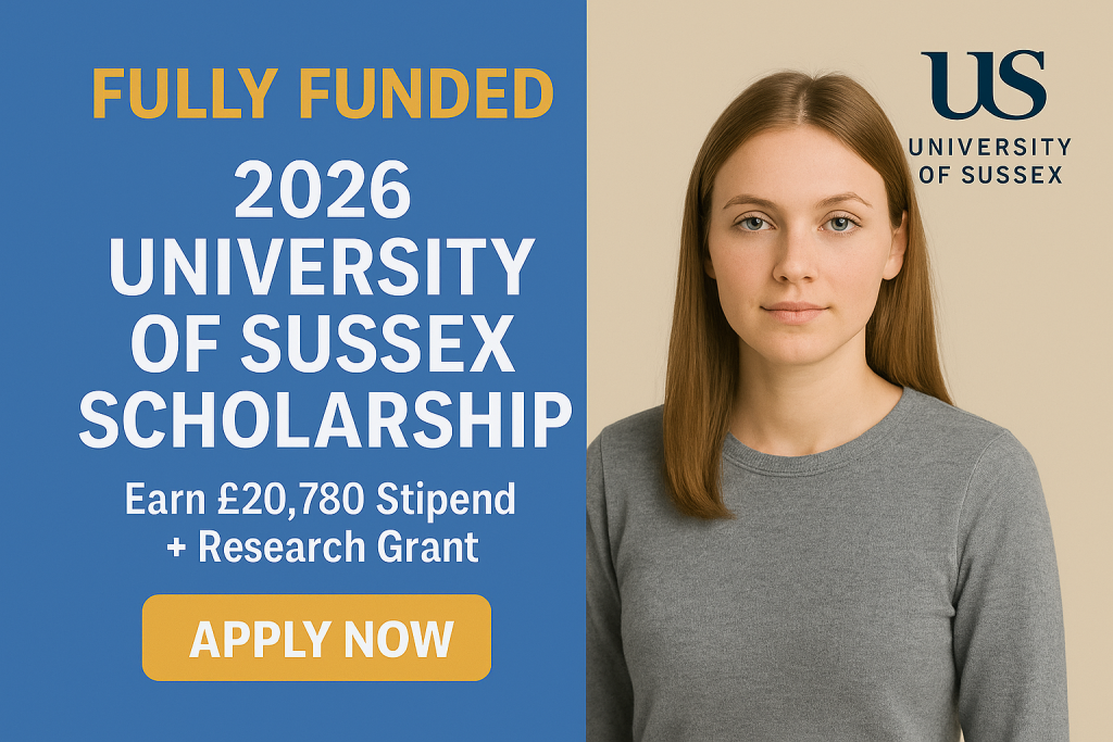 Fully Funded 2026 University of Sussex Scholarship University of Sussex Scholarship