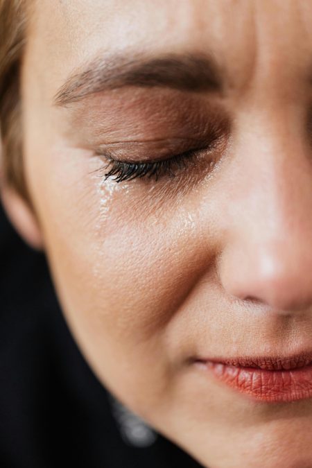 Healthcare Support Worker needed at Lymington (Visa Sponsorship Available) Closeup of crop sad adult lady with natural makeup having problems and crying alone