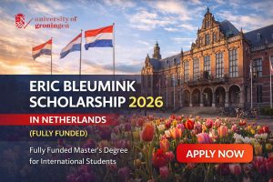 Eric Bleumink Scholarship 2026 in Netherlands (Fully Funded)