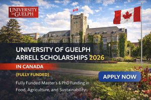 University of Guelph Arrell Scholarships 2026 (Canada)
