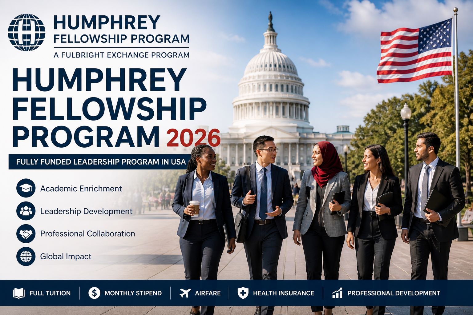Humphrey Fellowship Program 2026 in USA (Fully Funded)