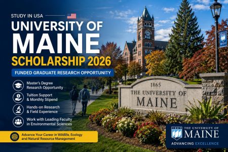 University of Maine Scholarship 2026 in USA (Fully Funded Research Opportunity) University of Maine Scholarship 2026