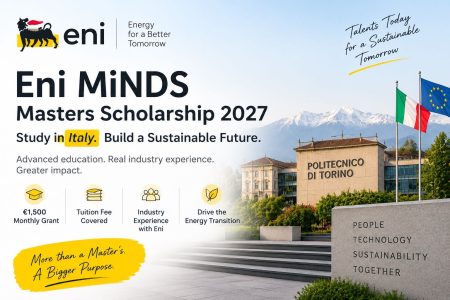 Apply for the Eni MiNDS Masters Scholarship 2027 in Italy
