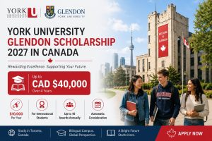 York University Glendon Scholarship 2027 in Canada